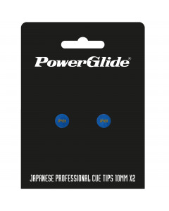 PowerGlide Japanese Pro Cue Tips 10mm x2 Medium &ndash; Pool & Snooker