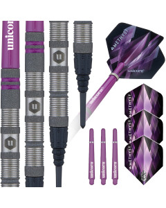 Amethyst Style 1 80% Tungsten Soft Tip Darts - 18G
