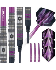 Amethyst Style 2 80% Tungsten Soft Tip Darts - 18G