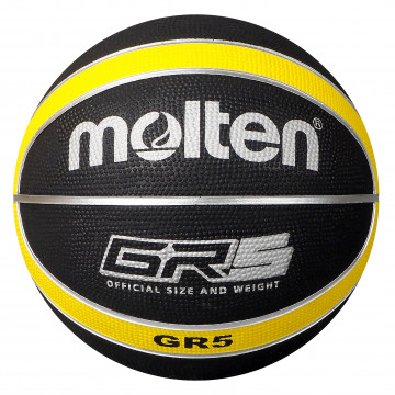 Molten BGR-GK Black Yellow Basketball BGR5-KY Main Front Image