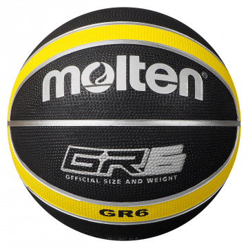 Molten BGR-GK Black Yellow Basketball BGR6-KY Main Front Image