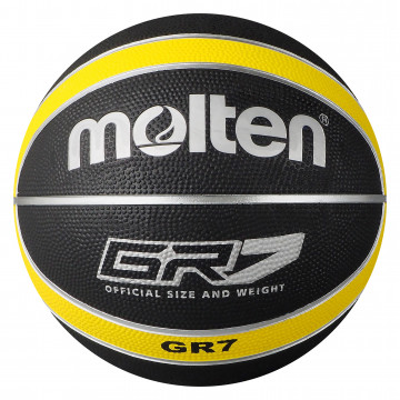 Molten BGR-GK Black Yellow Basketball BGR7-KY BGR6-KY BGR5-KY Main Front Image