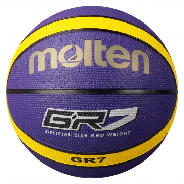 GR Series - Rubber Basketball (Purple/Yellow) - SIZE 7