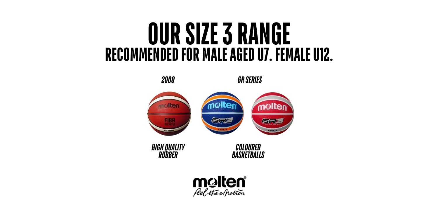 Buyers Guide for Basketballs (Size 3) - Male U7. Female U12.